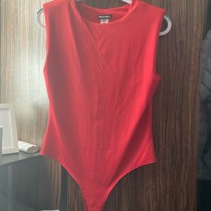 Bodysuit with Shoulder Padding